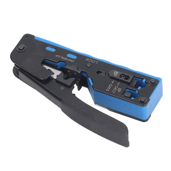 RJ45-krympeverktøysett, gjennomgang, alt-i-ett Ethernet-krymper for 8P 6P RJ-kontaktkrymping, kutting og stripping