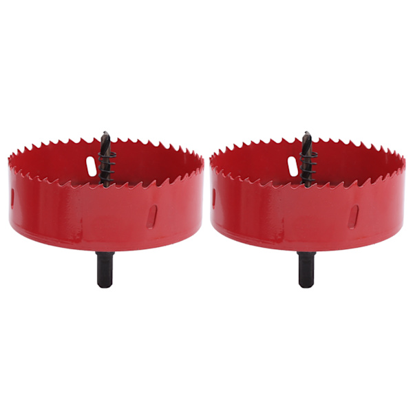 2 set BiMetal hålsågsborr set för aluminiumplatta PVC järnplåt hålöppning 120165mm(105mm )