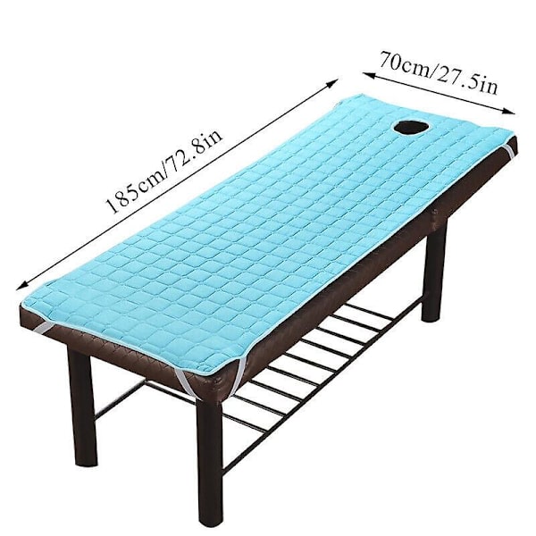 Skönhetssalong Spa Massagebord Lakan Pad Madrass Med Ansiktshål 185*70cm grey