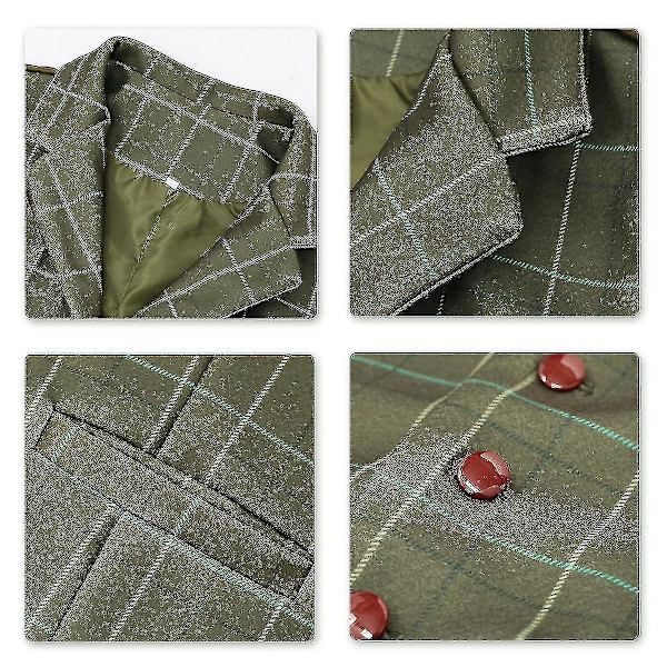 Herrar V-ringad Väst #calu Green M
