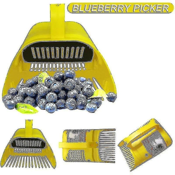Bærplukkerverktøy i plast Blåbærriveskoper med ergonomisk håndtak for bærplukking