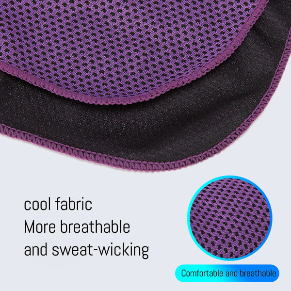 Flerbruks sportshåndkle Svetteabsorberende kaldfølende håndkle Hurtigtørkende Purple