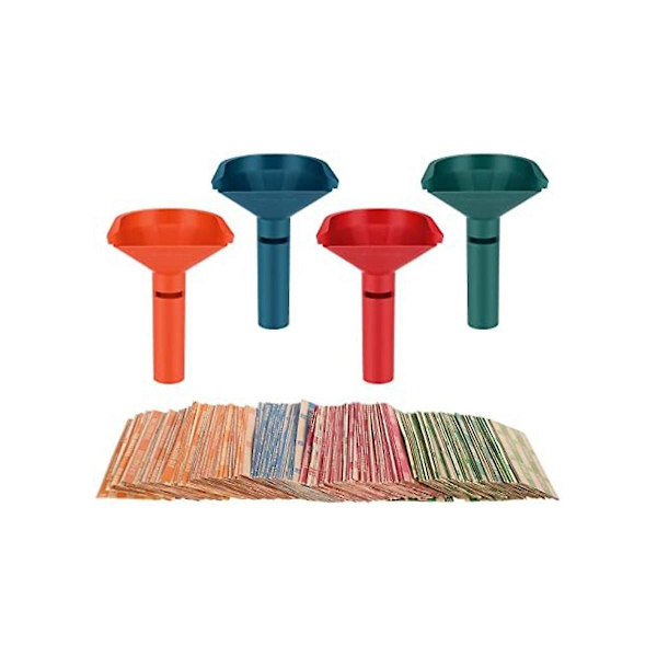 Myntsorter med myntpapir for alle mynter, mynttellerør i plast med 150 myntruller