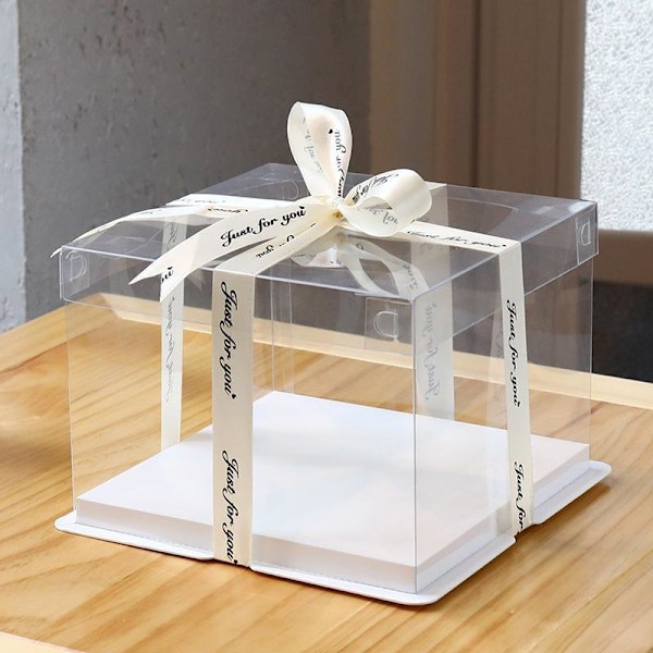 20 st Klar Godisbox Portabel Tårtvisning Transparent Födelsedagstårta