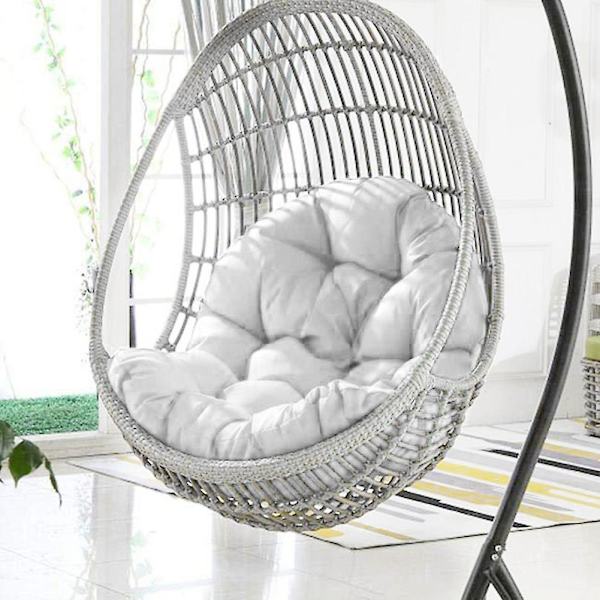 Byte av hängande ägg stolsdyna Kompatibel med bordsmatta som andas, kompatibel med utomhus inomhus White Custom Size Weight