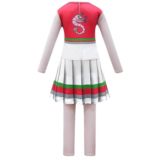 Zombie High 2 Cheerleader Cosplay Kostyme Seabrook High School Jentebarn Fint Antrekk-Kostyme 6-7 Years 130cm