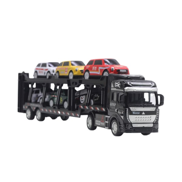 1:48 Black Alloy Car Carrier Series Model - Slitasjebestandig