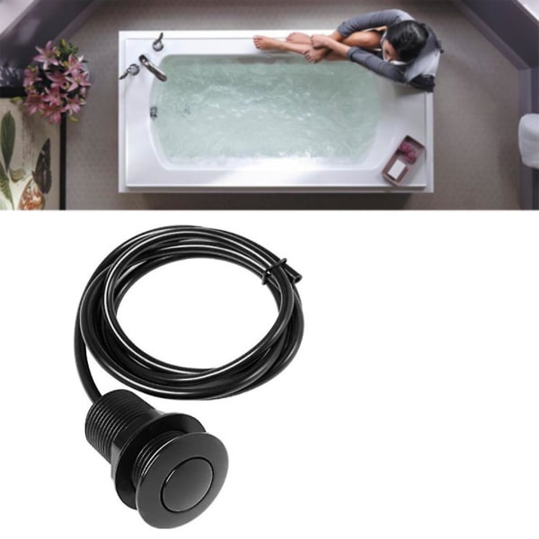 På/Av Trykknapp Lufttrykkbryter For Badekar Spa-Jetter Badekar Avfallsrør Bryterknapp C