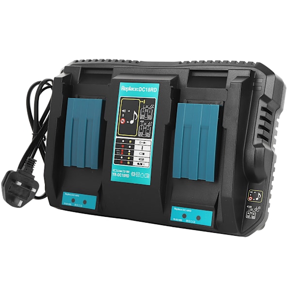 Kaksoisakkulaturi USB-liitännällä DC18RD, sopii Makita BL1830 Bl1430 14.4-18VUK-pistokkeelle 220-230V