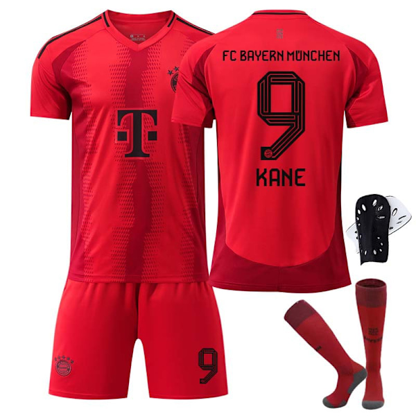 2425 Bayern jersey Kane fotballdrakt med sokker + verneutstyr XXL(185-190cm)