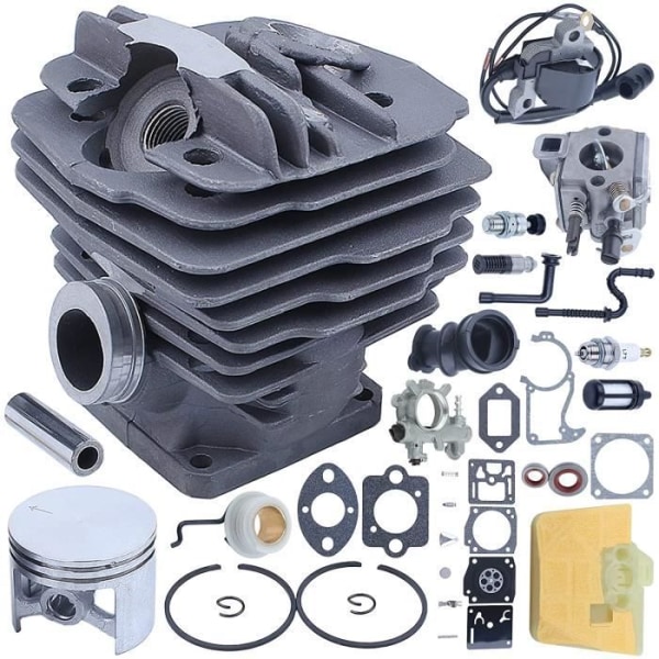 48mm Cylinder Piston Kit Kompatibel med STIHL MS180 MS290 MS340 MS360 MS361 034 036 Tändspole Reparationskänsla