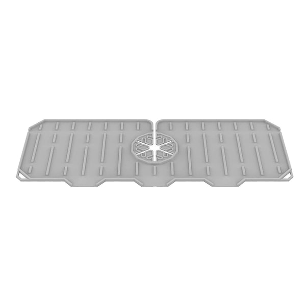 Bordplade Tør - Silikone Drypfangerbakke - Drypbeskytter Stænkbordplade - Tørremåtte, Vask S Gray