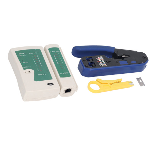 RJ45-krimpverktygssats Terminal Crimper Wire Terminals Crimping Tool för Cat5 Cat6 Straight Through-kontakter