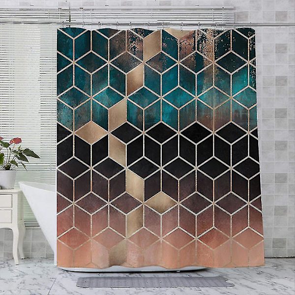 Moderni vedenpitävä suihkuverho, useita värejä ja kokoja Orange 180x200cm