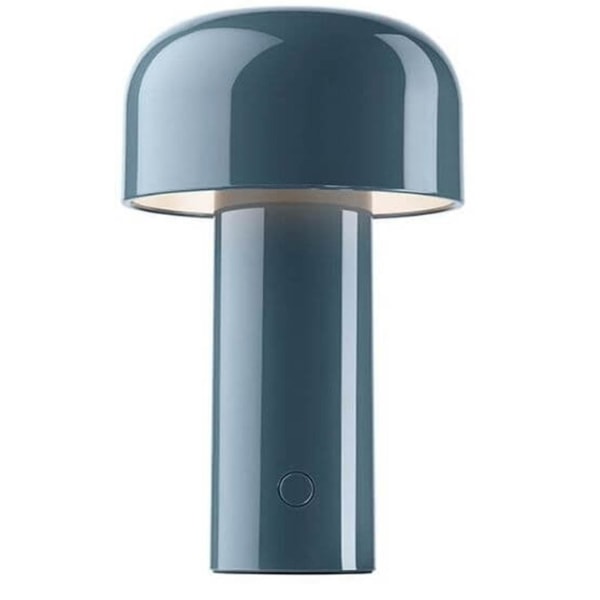 Led Creative Mushroom ladattava pöytälamppu 3w 3 valaistustasoa metallinen yövalo Blue