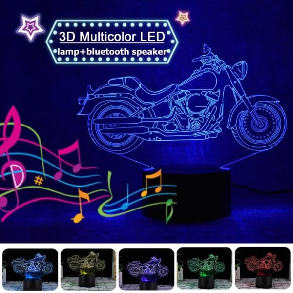 3D LED illusion night light with 5V bluetooth speakers