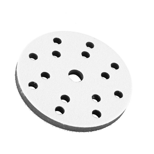 Mjuk buffert svamp gränssnitt kudde dyna för slipdynor (17 hål) 150 mm diameter