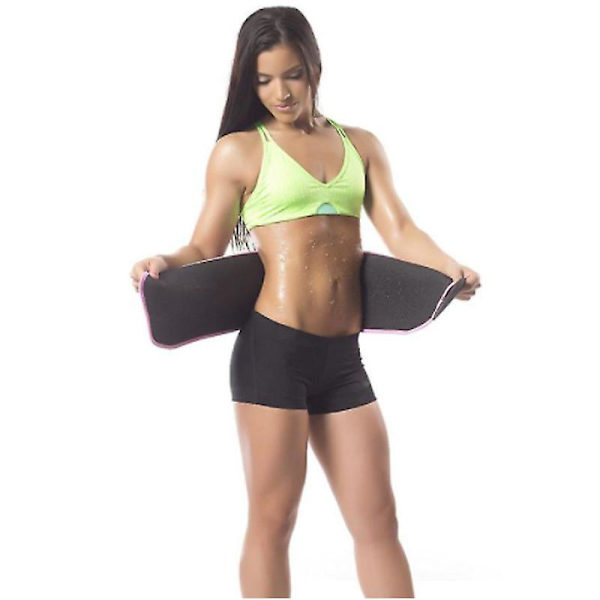 Mænds og kvinders mavebælte Sweet Sweat Shapewear Korset Justerbart Bælte Tættsiddende red S