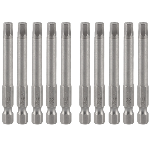 10 kpl sähköruuvimeisselin kärjet kuusiokolo kovametallisia magneetti lisävarusteilla S1/4 65mm