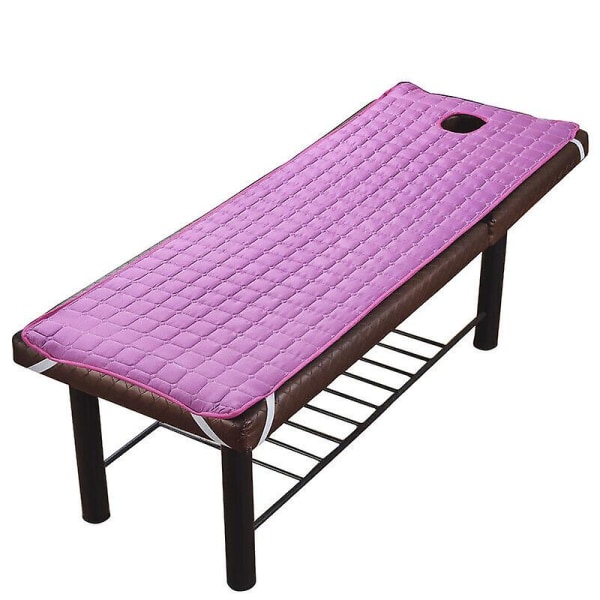 Skønhedssalon Spa Massage Bord Lagen Pad Madras Med Ansigtshul 185*70cm purple