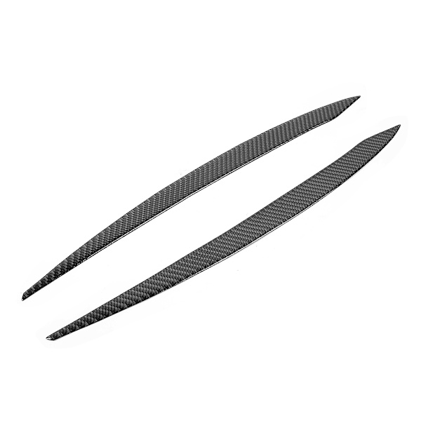 Par strålkastare ögonbryn trim modifiering kolfiber ögonlock ögonlinje lock passar för MK 7 7.5