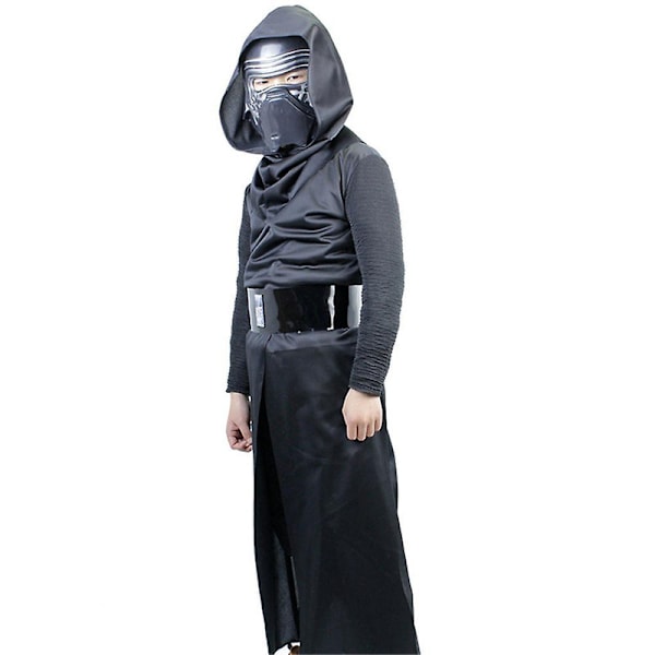 3-14 år Barn Tonåringar Ben Solo Cosplay Kylo Ren Kostym Jumpsuit Jedi Robe Med Mask Fancy Dress Up Outfits Set Presenter 3-5 Years