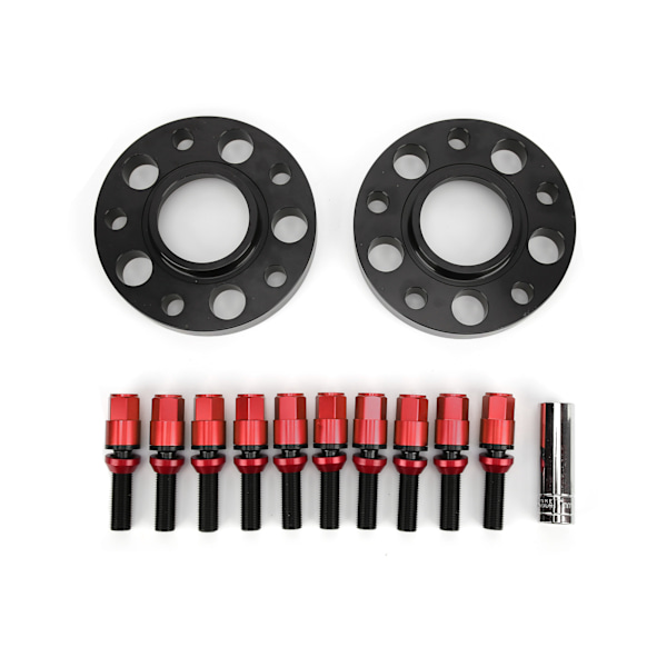 Car Hub Centric Wheel Spacers Kit 15mm/0.6in Maintenance Repair Replacement for 2 Series F22 / F23 2013-2019Red