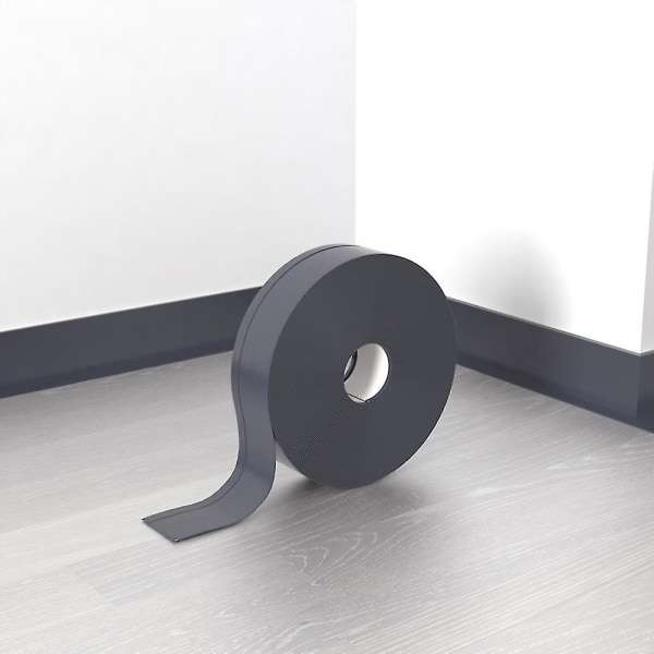 5 m itseliimautuva jalkalista seinäreunatarra Dark Grey 50 x 20 x 1 mm