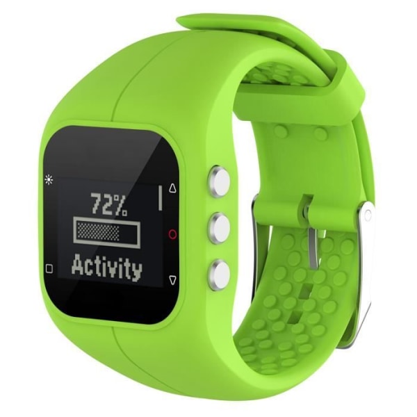 Anodisoitu vihreä silikoniranneke Polar A300 Fitness & Activity Trackerille