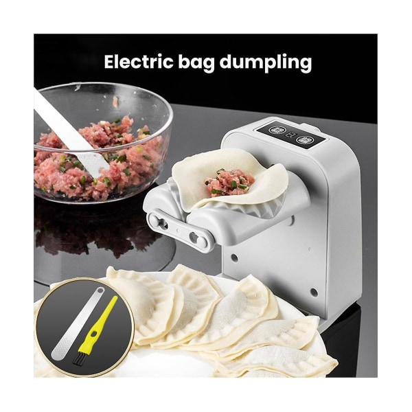 Automatisk Elektrisk Dumpling Maker Maskin Dumpling Mould Pressning Dumpling Skin Mould Tillbehör K Silver Gray