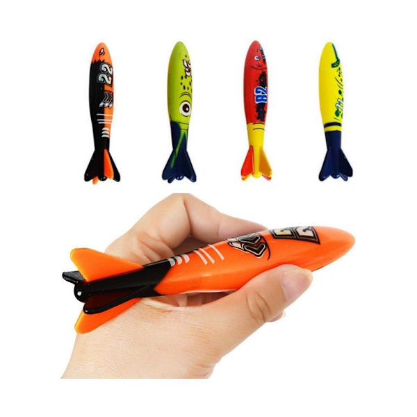 4 kpl Sukellus Torpedo Bandit - Uima-altaalle, Sukellusharjoitteluun