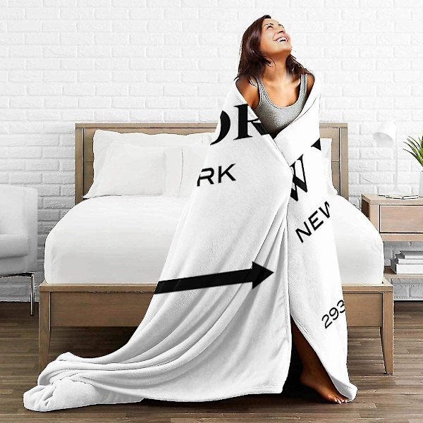 Gossip Girl Sign Plyschfilt Mjuk Flanell Fleece Varma Filt Kompatibel Med Soffa, Säng, Stol, Kontor, Resa, Camping - R231 -ES 60x50in 150x125cm