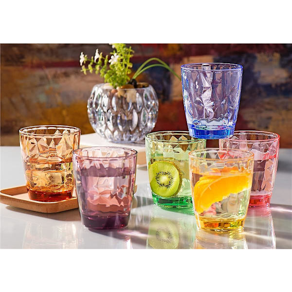 330/420/470 Ml Farvede Plastik Kopper Genanvendelige Drikkelseglas Til Picnic Party 6 Sæt 470ml