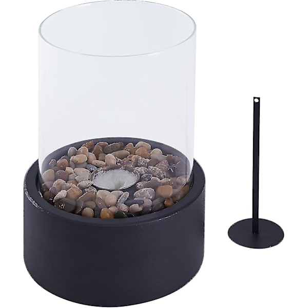 Indendørs/udendørs Bærbar Bordplade Fire Pit Rent-brændende Bio Ethanol Ventless Pejs -ES