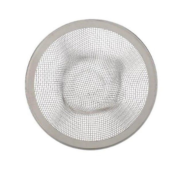 Mesh Design 1,1 Tommer Sink Mesh Si Strainer Stop til Køkken og Badeværelse silver