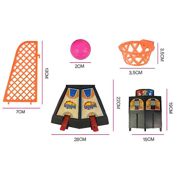 Mini Finger Shooting, 2-spiller Battle Table Desktop Basketball G