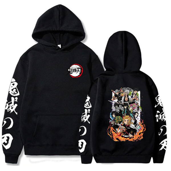 Demon Slayer Hoodies för Vuxna - Trendig Tryckt Sweatshirt, Casual Topp, Långärmad Huvtröja, Present 3XL