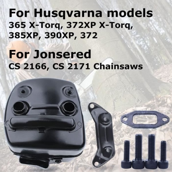 Eksosdempersett Kompatibelt Med Husqvarna 372xp 371 365 362 372 WINS