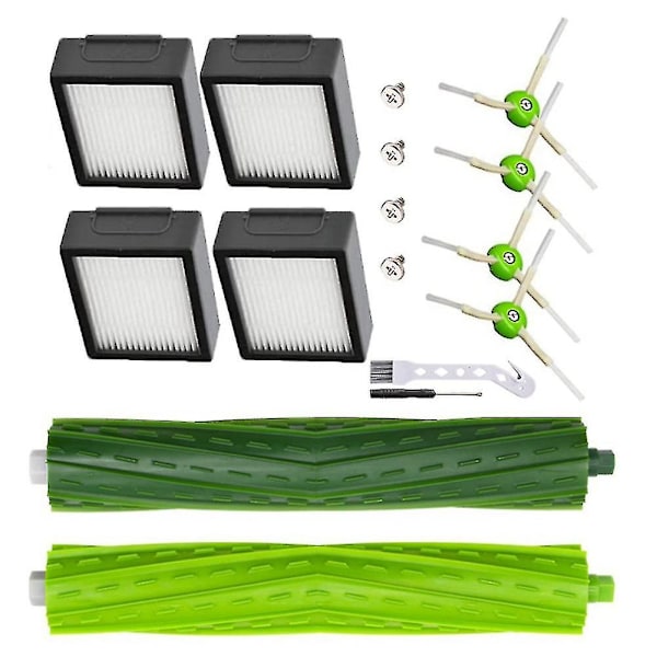 16 stk. udskiftningsdele Kompatibel med Irobot Roomba J7 J7+ I7 I7+ I3 I3+ I4 -ES