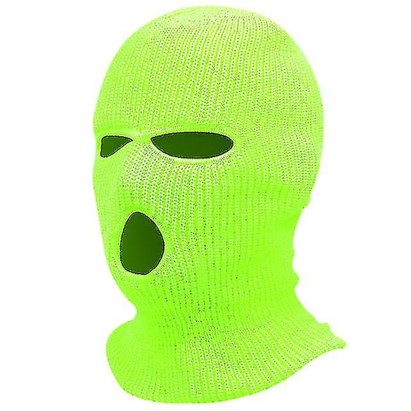 3-reikäinen talvi unisex-pipohuivi Light Green