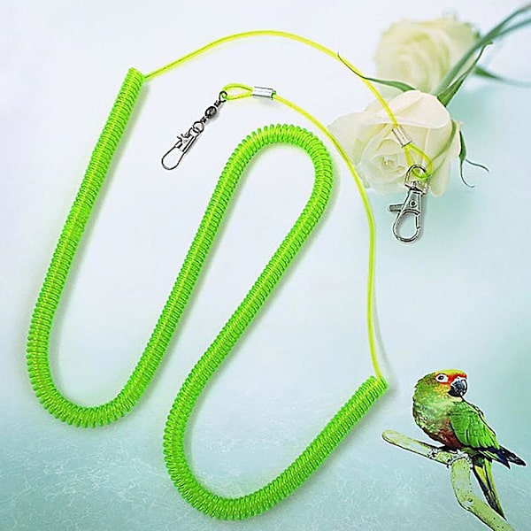 Naievear papukaija lintu talutushihna lentävä harjoitus köysihihnat papukaijakukat kottarainen budgie Random Color 2M