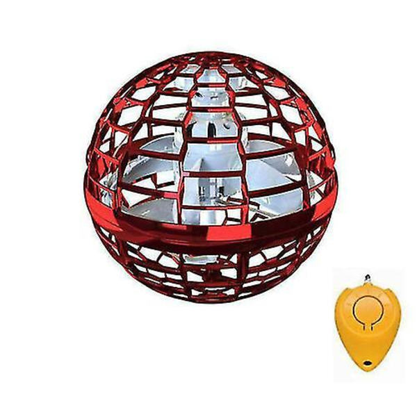 Flygande Boll Boomerang Spinner Leksaker Mini Drone Ufo Barn Pojke Flicka Presenter_i -ES Red and Remote control