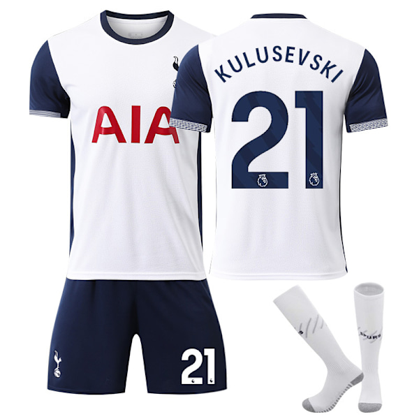 2425 Tottenham Hotspur Hjemmefodboldtrøje KULUSEVSKI Med sokker XS(160-165cm)