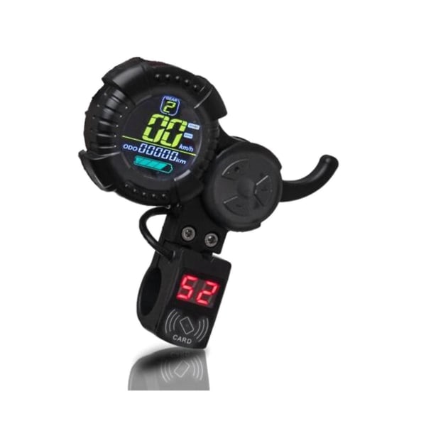 Elektrisk scooter Display Trigger Led Accelerator Gasspjæld & NFC-kort til Vsett 8 8+ 9 9+ For Zero 8 Black