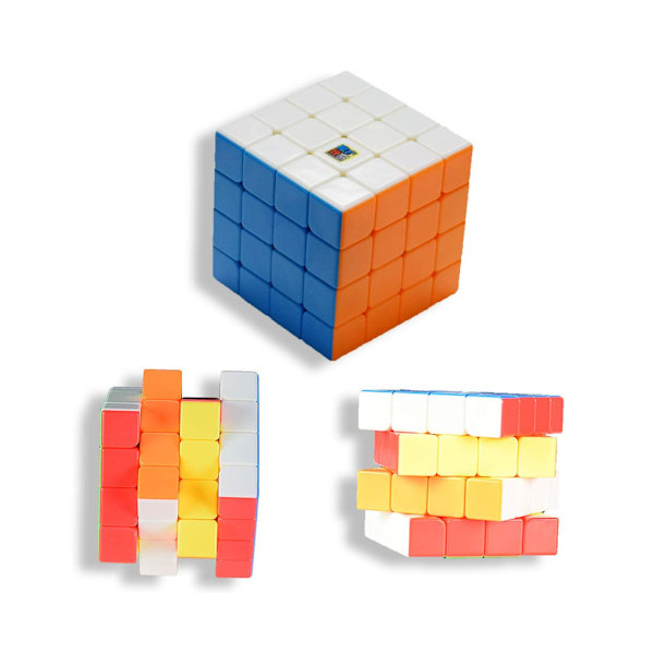 Xelparuc 4-pack Speed Magic Cube Set - 2x2, 3x3, 4x4, 5x5 Stickerless Hjärnteaser