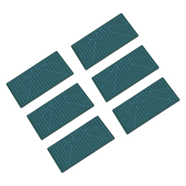 PVC-leikkuualusta, itsekorjautuva DIY-askartelualusta, PVC-leikkuualusta, tilkkutöihin, käsitöihin, ompeluun, A5 (6 kpl)