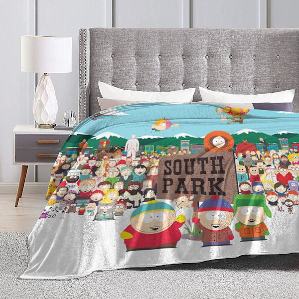 South Park Ultra-blød Mikrofleece Tæppe, Kasttæppe Blødt Letvægts Varmt Tæppe -u300 -ES 50x40in 125x100cm