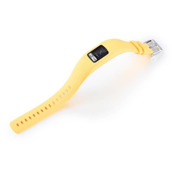 Silikonrem till Garmin VivoFit 4 Fitness Tracker Small i gult