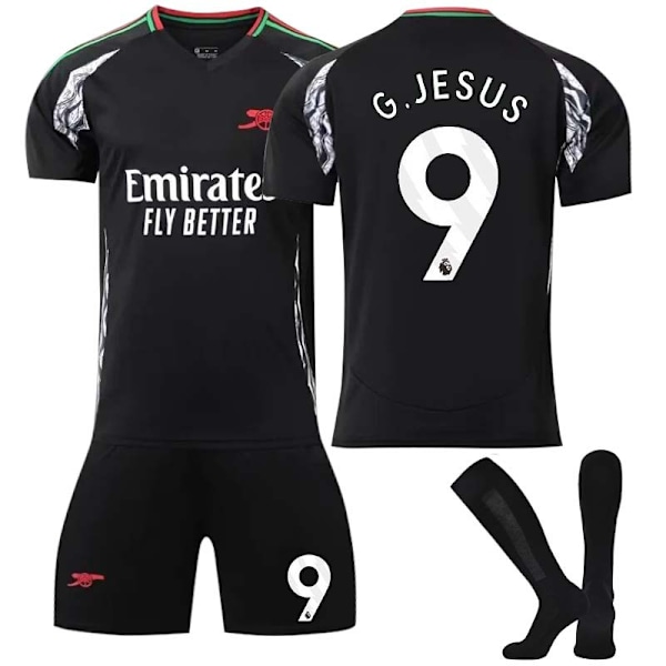 2425 Arsenal udebanetrøje Jesus fodbolduniformssæt med sokker XXL(185-190cm)