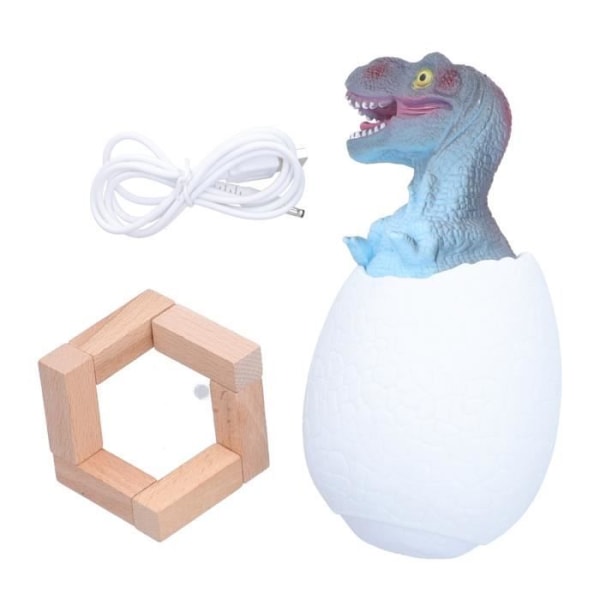 Cikonielf Natlampe Touch Pat Sensor Natlampe Dinosaur Æg Form Sengelampe Belysning Legetøj USB Opladning (3 Farver)